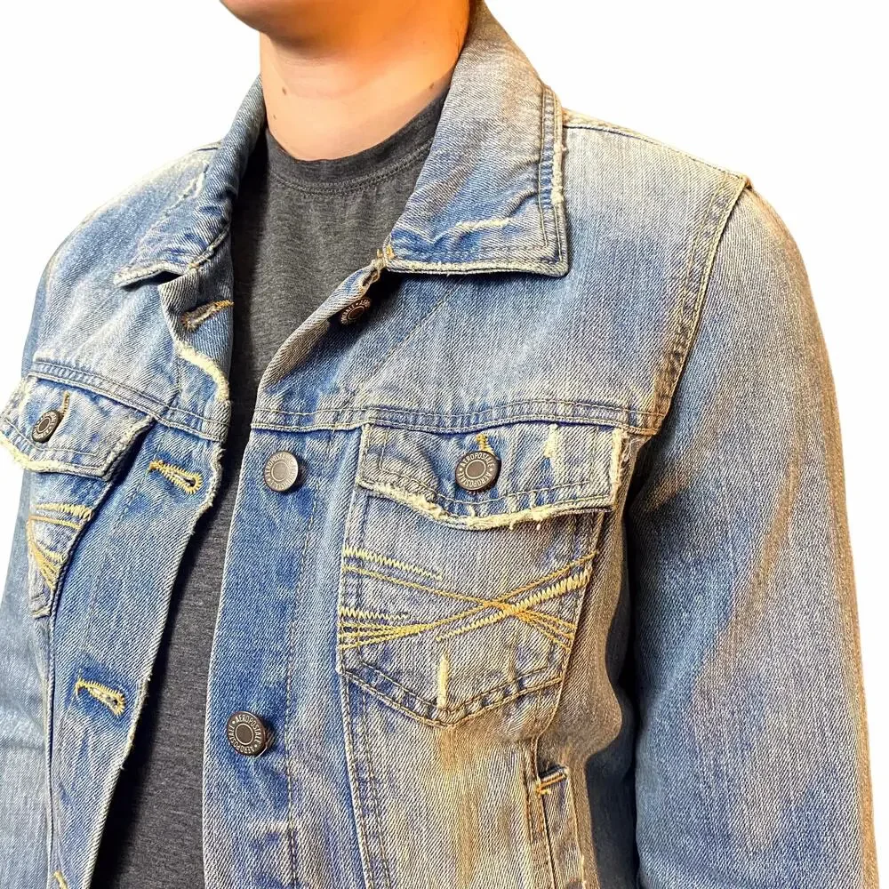 Aeropostale Denim Jacket Size Small - Picture 4 of 4